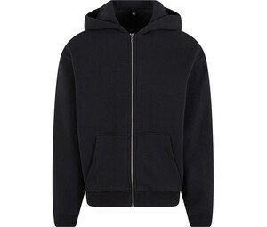 BUILD YOUR BRAND BY285 - FLUFFY ZIP HOODY Noir