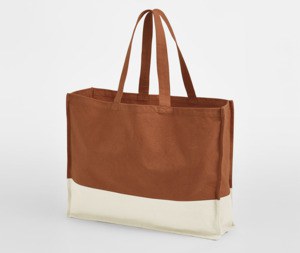 WESTFORD MILL WM858 - EARTHAWARE® ORGANIC CONTRAST SHOPPER Pumpkin/Natural