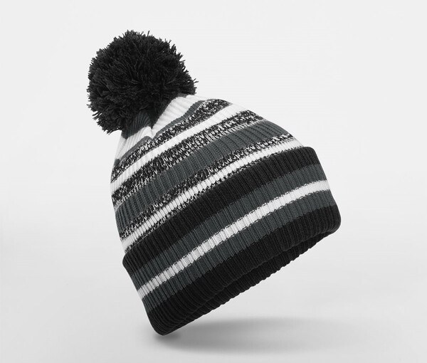 BEECHFIELD BF474R - Bonnet avec pompon pour supporters