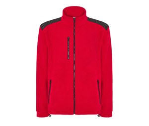 JHK JK340 - FULL ZIP FLEECE JACKET Red/Black