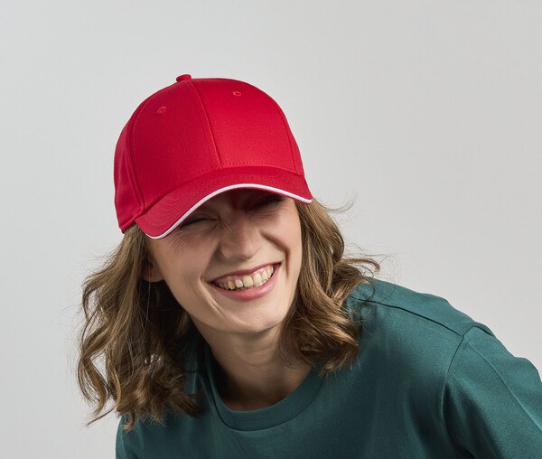 ATLANTIS HEADWEAR AT291 - Casquette 6 pans visière sandwich